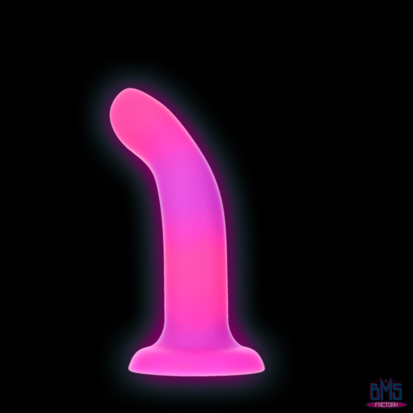 Rave by Addiction - 8" Glow in the Dark Dildo - Pink Purple