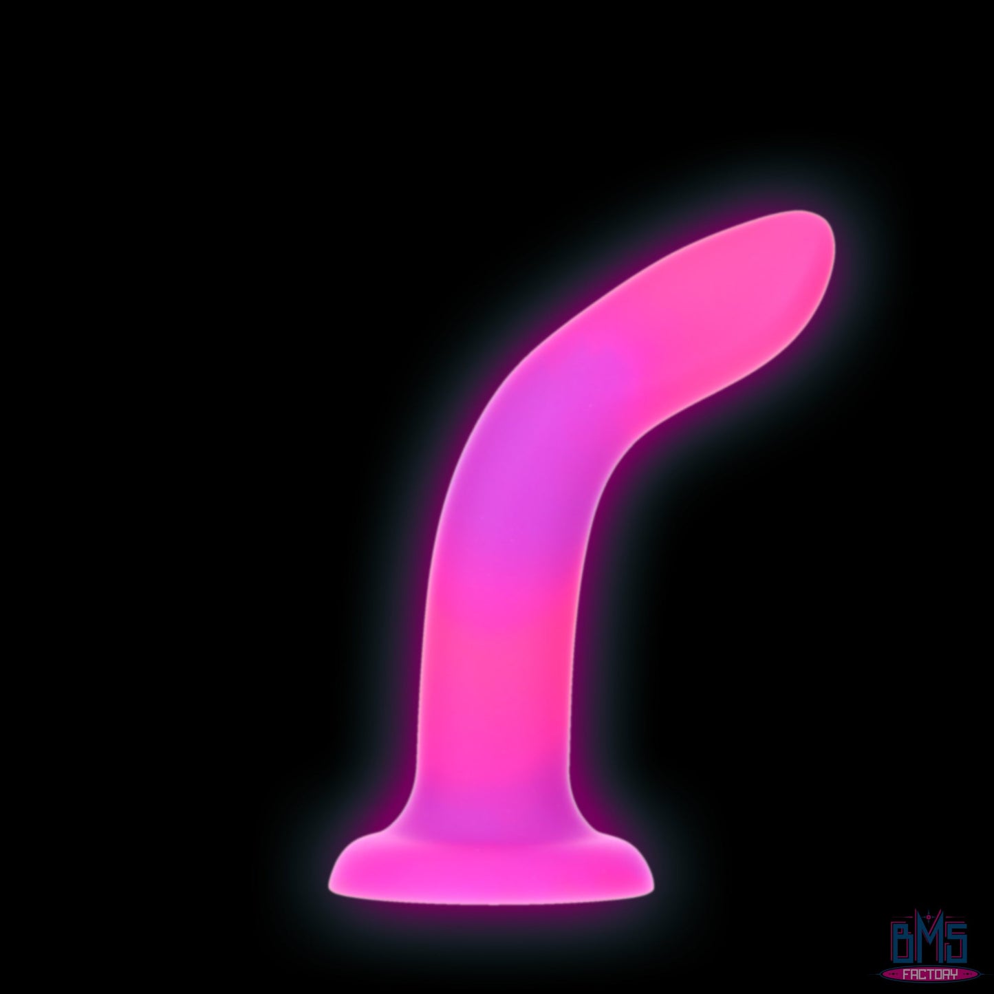 Rave by Addiction - 8" Glow in the Dark Dildo - Pink Purple