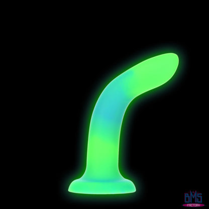 Rave by Addiction - 8" Glow in the Dark Dildo -  Blue Green