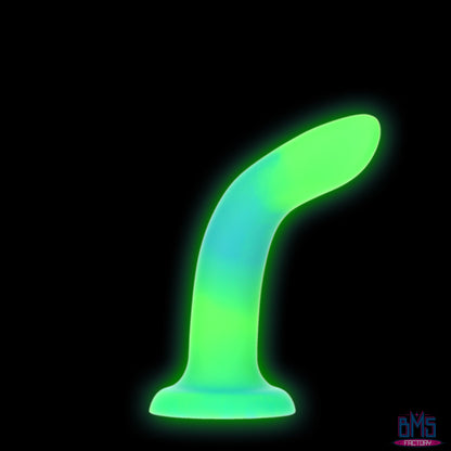 Rave by Addiction - 8" Glow in the Dark Dildo -  Blue Green
