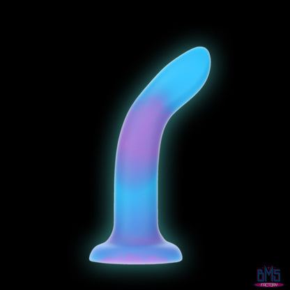 Rave by Addiction - 8" Glow in the Dark Dildo -  Blue Purple