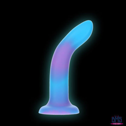 Rave by Addiction - 8" Glow in the Dark Dildo -  Blue Purple