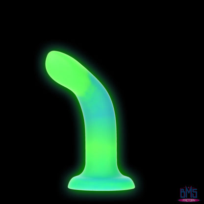 Rave by Addiction - 8" Glow in the Dark Dildo -  Blue Green