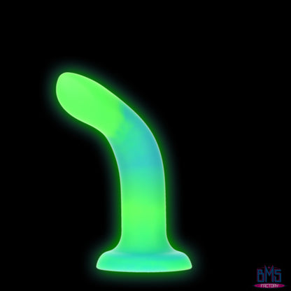 Rave by Addiction - 8" Glow in the Dark Dildo -  Blue Green