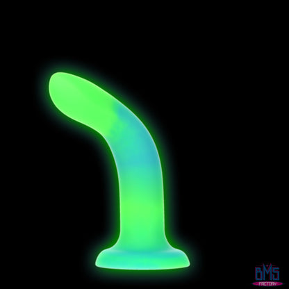 Rave by Addiction - 8" Glow in the Dark Dildo -  Blue Green