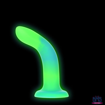 Rave by Addiction - 8" Glow in the Dark Dildo -  Blue Green