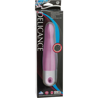 10 Function Delicance Silicone Vibrator - 6.5" - Pink