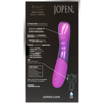 CalExotics® Opal by Jopen Vibrating Glass Wand
