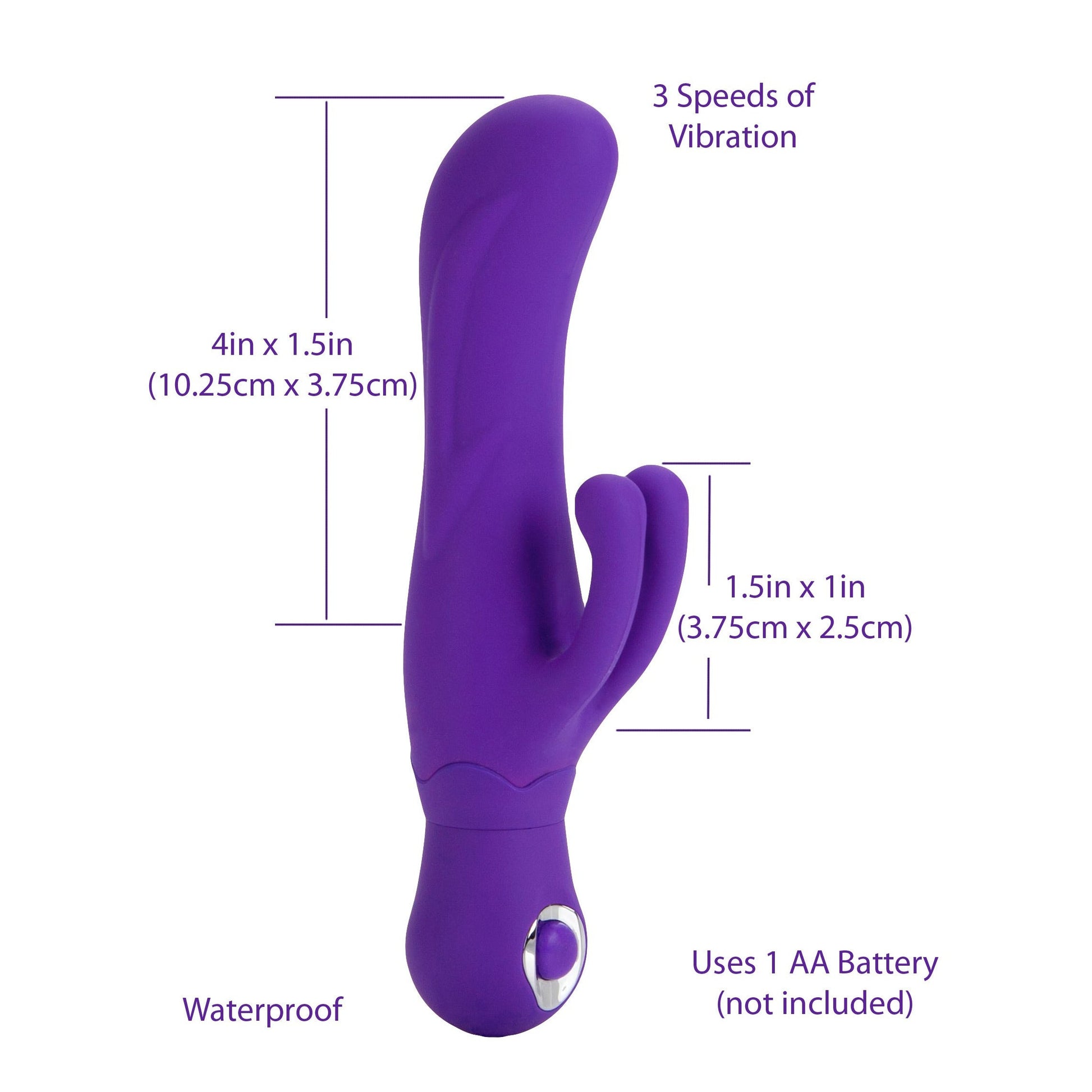 CalExotics® Silicone Double Dancer Vibe - Purple
