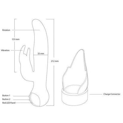 Swan - Adore Petite Elegance- Dual Silicone Vibrator - Hot Pink