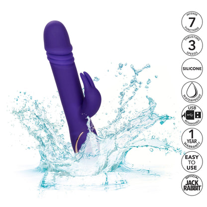 CalExotics® Jack Rabbit Signature - Silicone Thrusting Rabbit - Purple