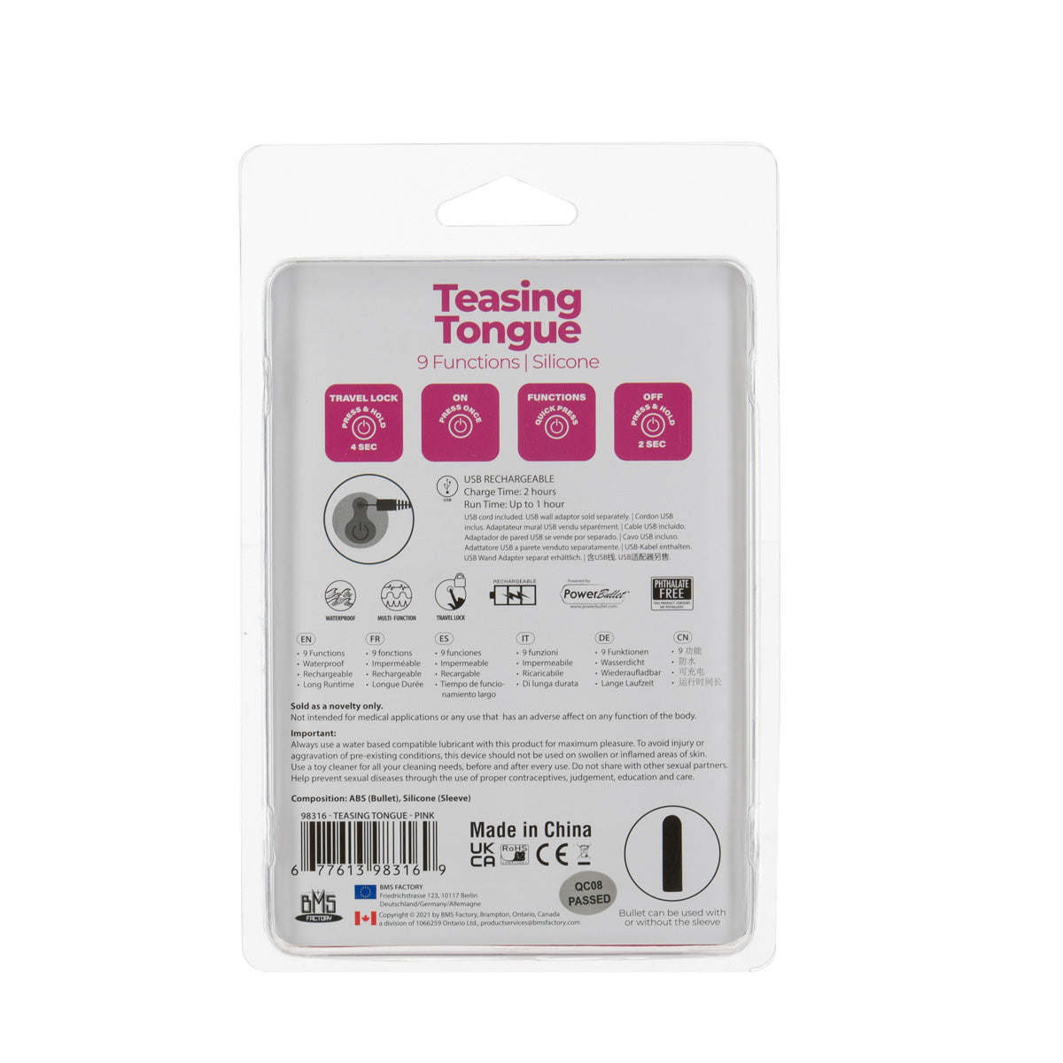 PowerBullet - Teasing Tongue - Pink