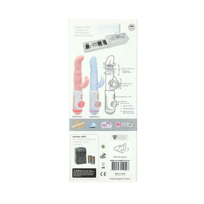 One Touch Rechargeable Rabbit Vibrator - Pink