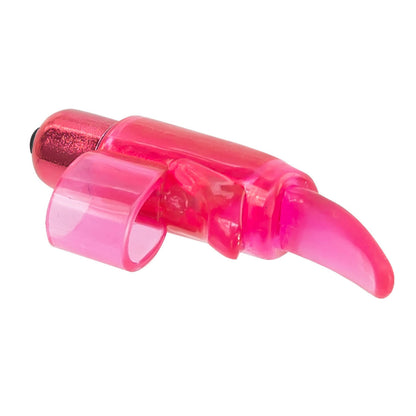 Pure Love® - Vibrating Tongue Shaped Finger Sleeve Bullet - Pink