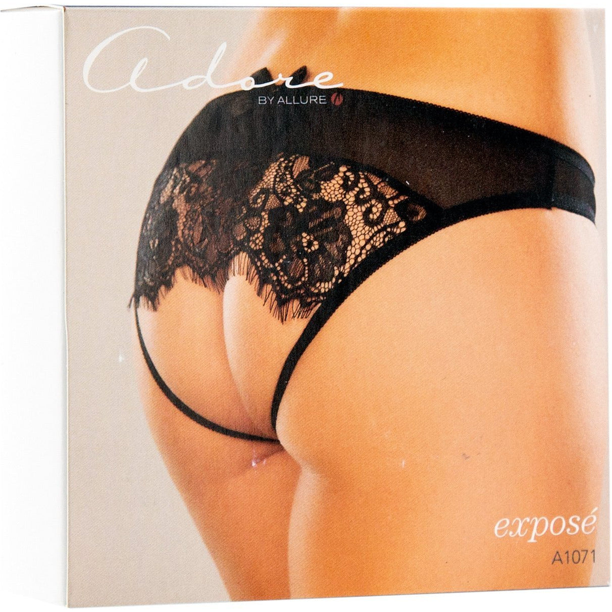 Adore By Allure – Expose Panty - Black