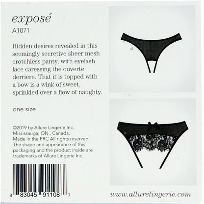 Adore By Allure – Expose Panty - Black
