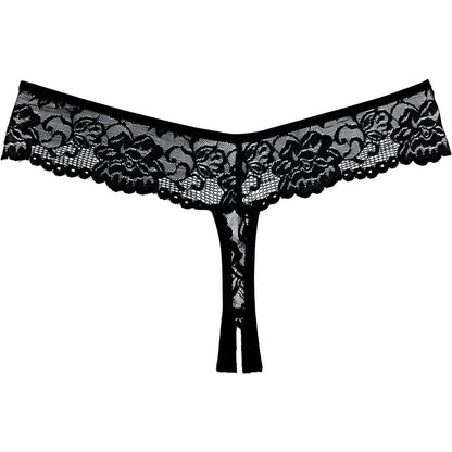 Adore By Allure – Lace Crotchless Thong/ Panty - Black