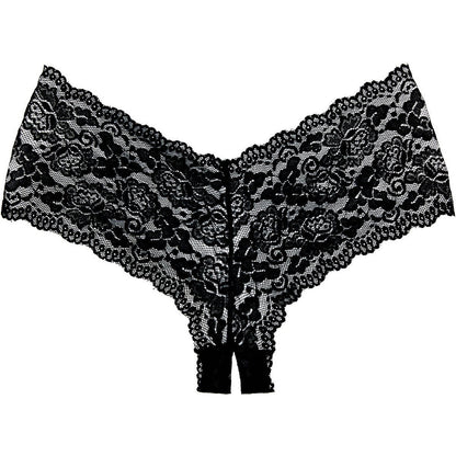 Adore By Allure – Crotchless Lace Booty Shorts/ Panties - Black