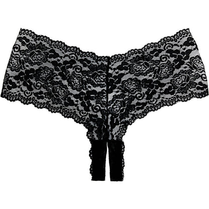 Adore By Allure – Crotchless Lace Booty Shorts/ Panties - Black