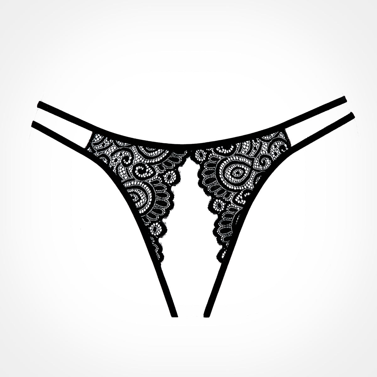 Adore By Allure – Lovestruck Panty – Black – One Size