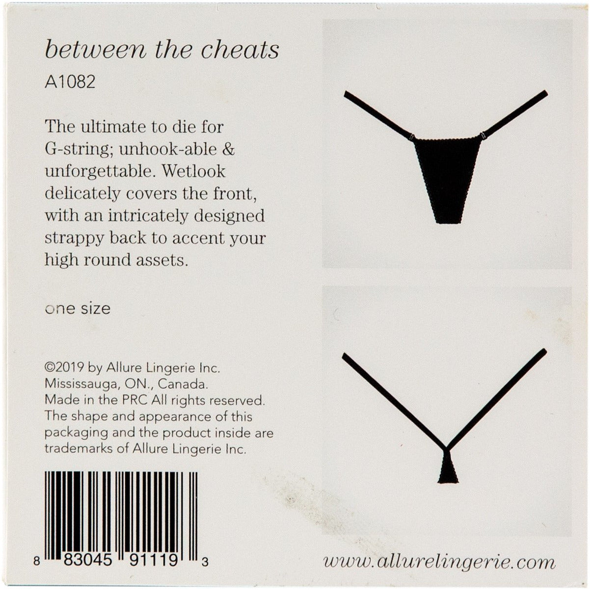 Adore By Allure – Wetlook G-String - Black