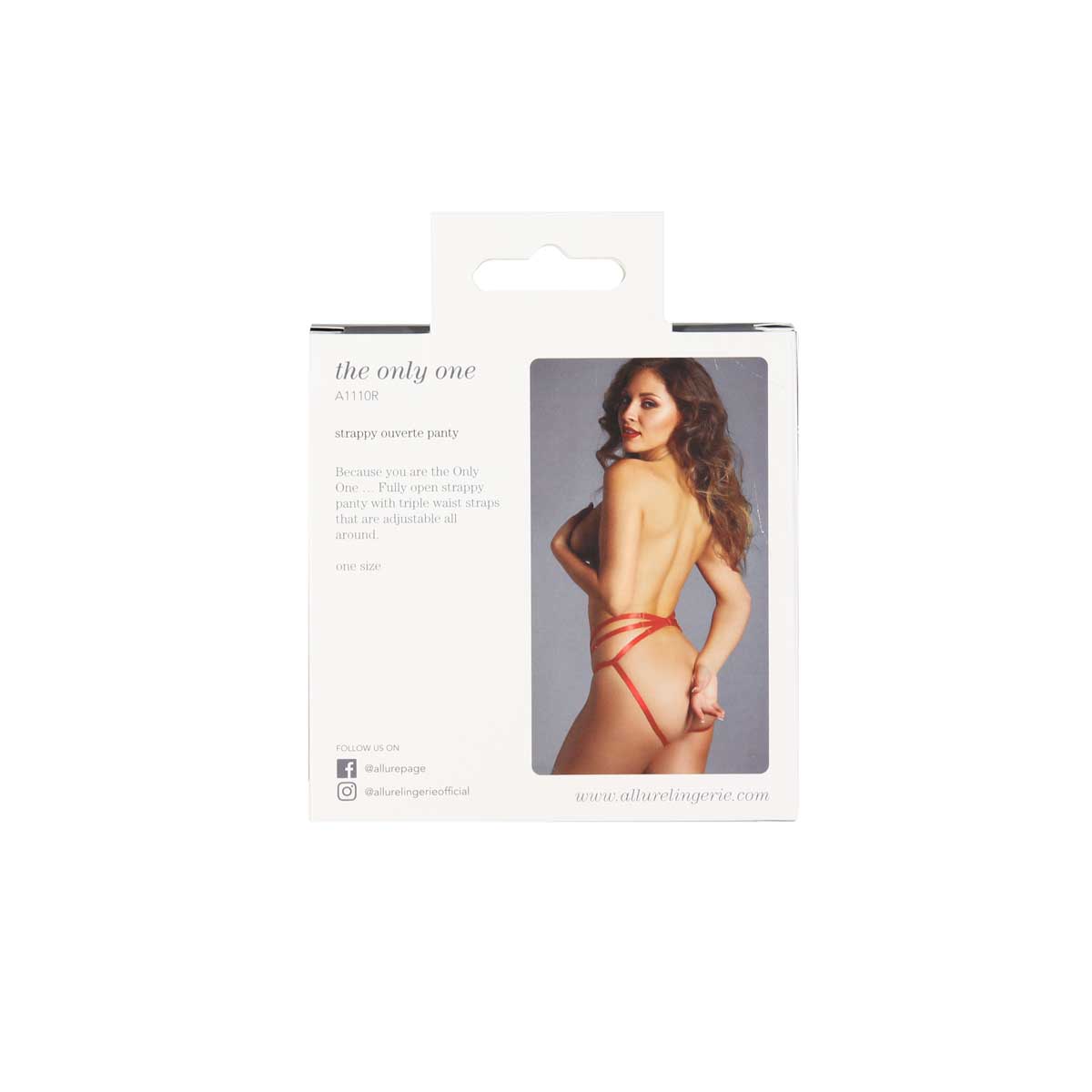 Adore By Allure – The Only One Panty – Red – One Size