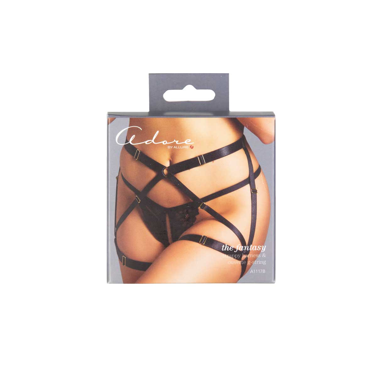 Adore By Allure – The Fantasy Panty & Harness – Black – One Size