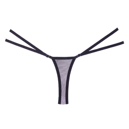 Adore by Allure Good Girl Lace & Mesh Thong - Black