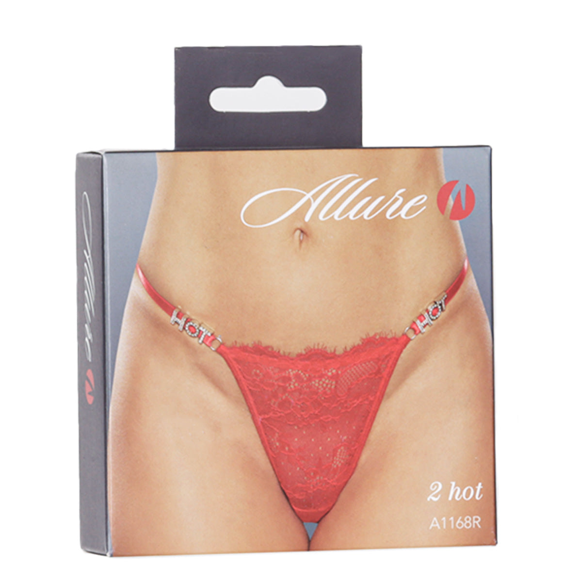 Allure 2 Hot Thong – Red – One Size Fits Most
