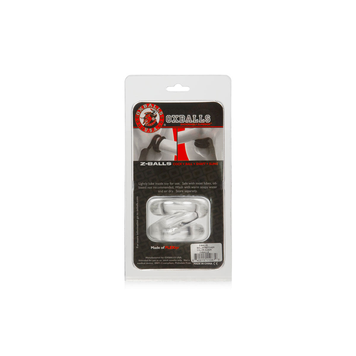 Oxballs Z-Balls Ball Stretcher – Clear