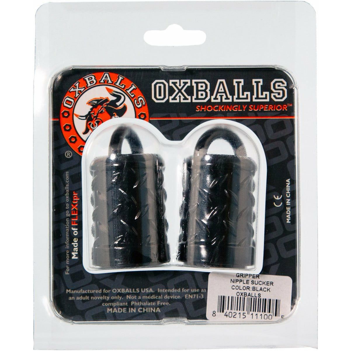 Oxballs Gripper Nipple Suckers - Black