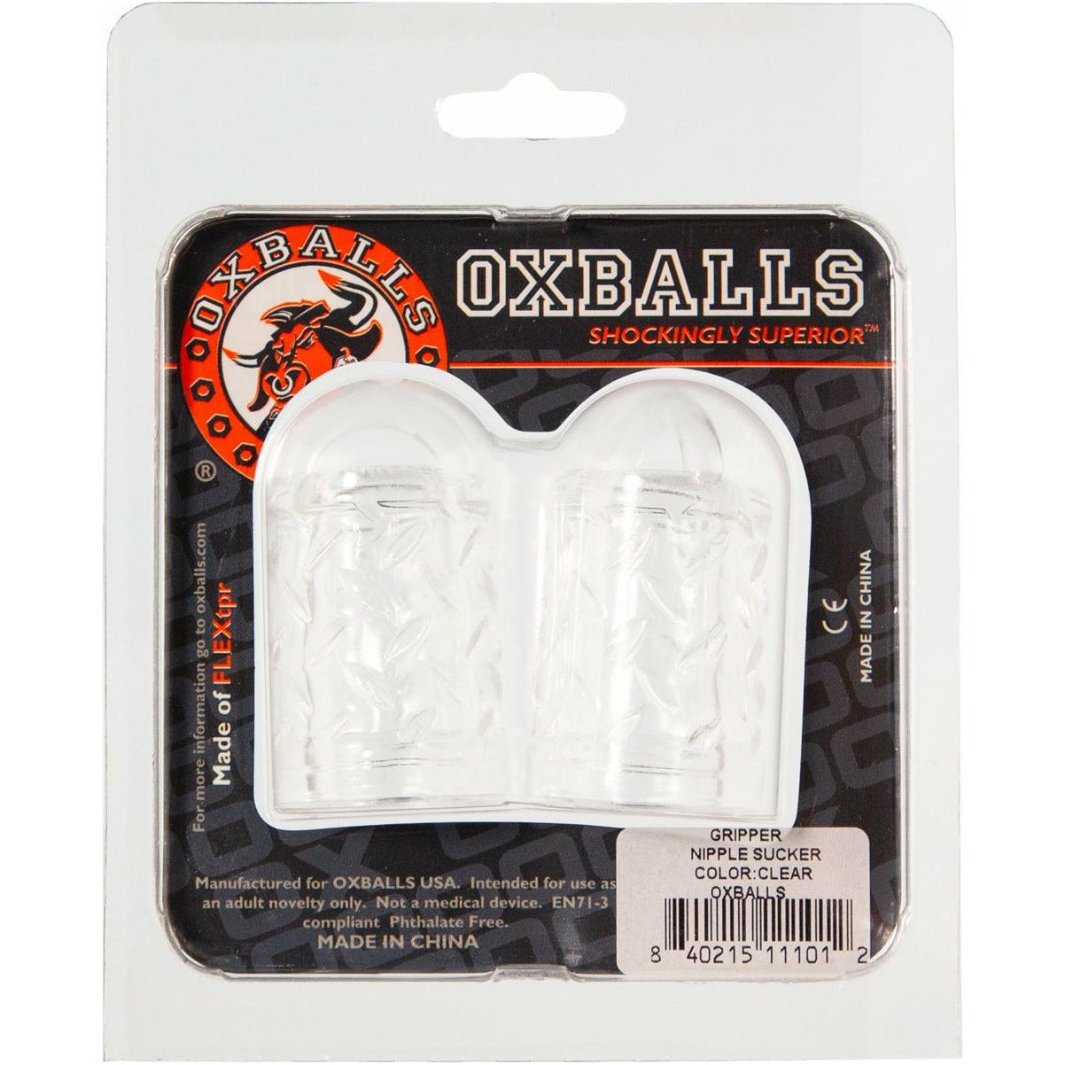 Oxballs Gripper Nipple Suckers - Clear