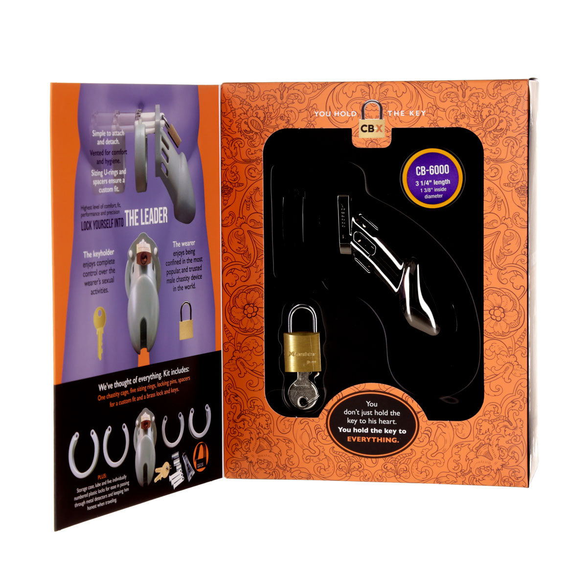 CB-6000 Chrome Male Chastity Device