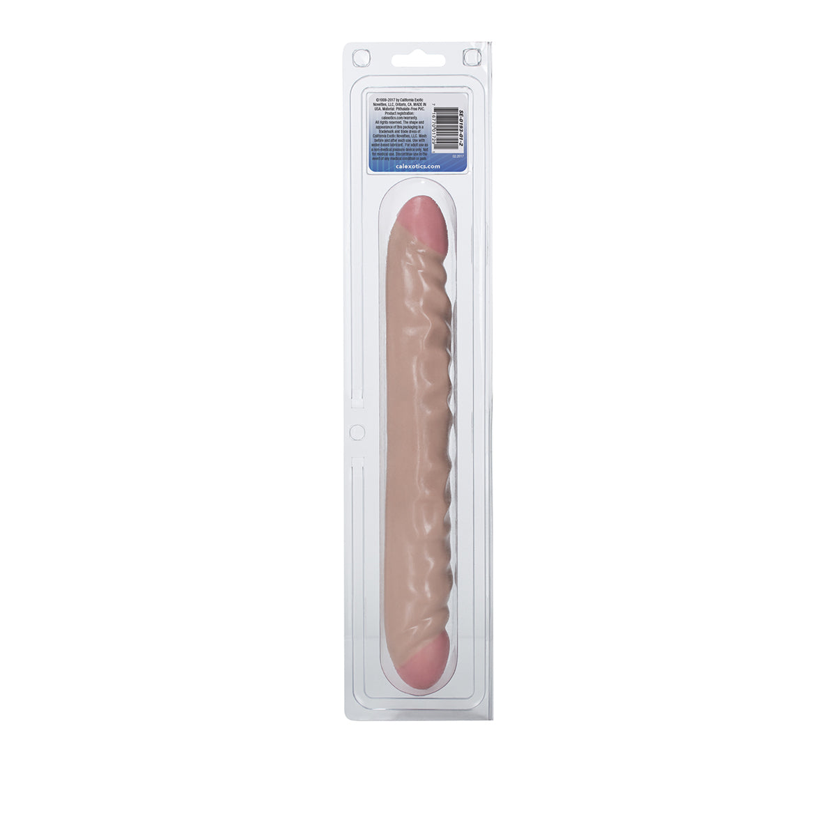 CalExotics® Ivory Duo – Veined Double Ended Dong