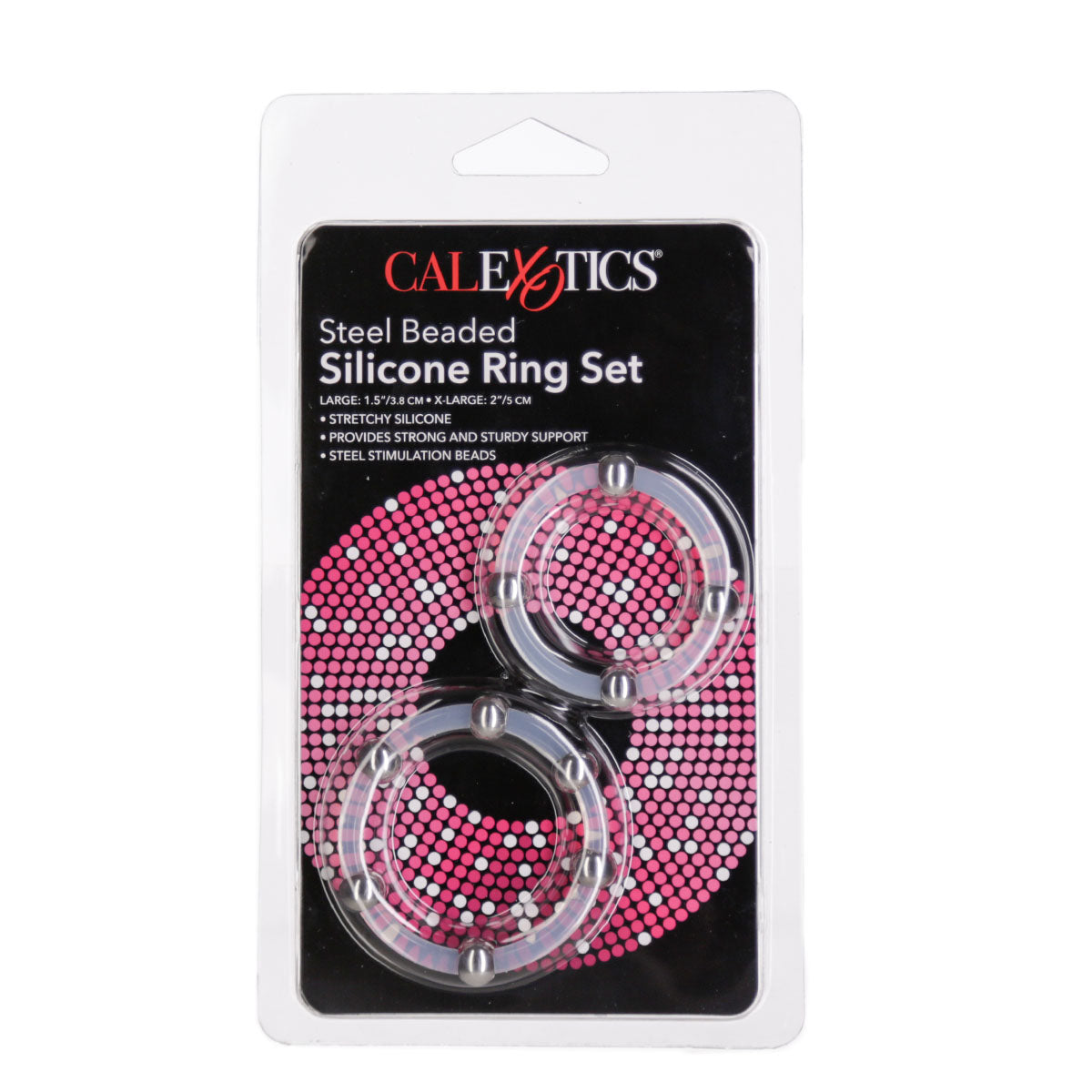 CalExotics® Steel Beaded Silicone Ring Set