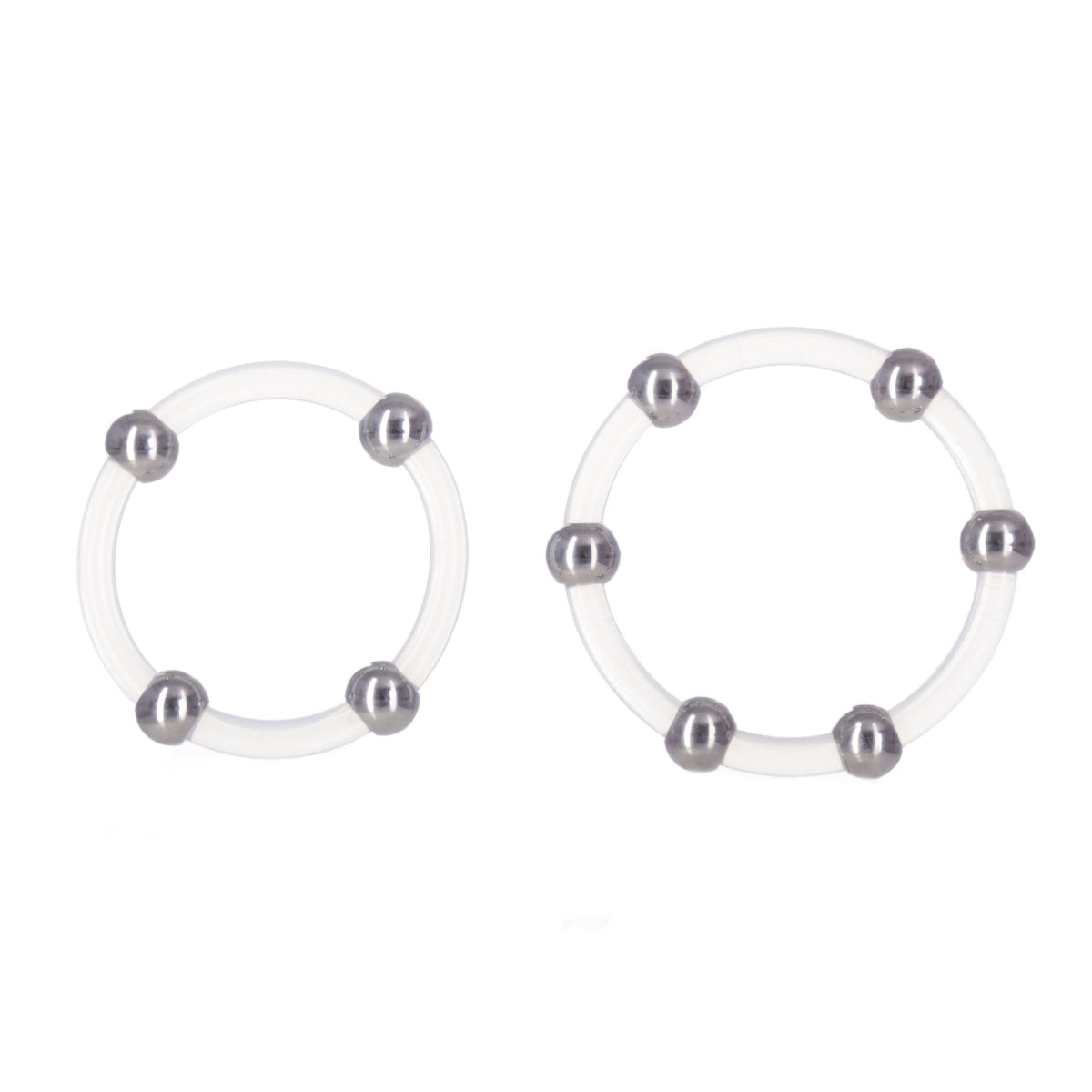 CalExotics® Steel Beaded Silicone Ring Set