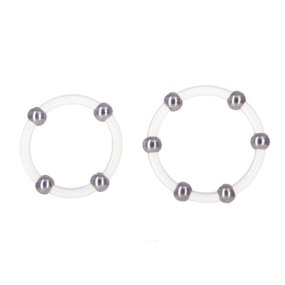 CalExotics® Steel Beaded Silicone Ring Set