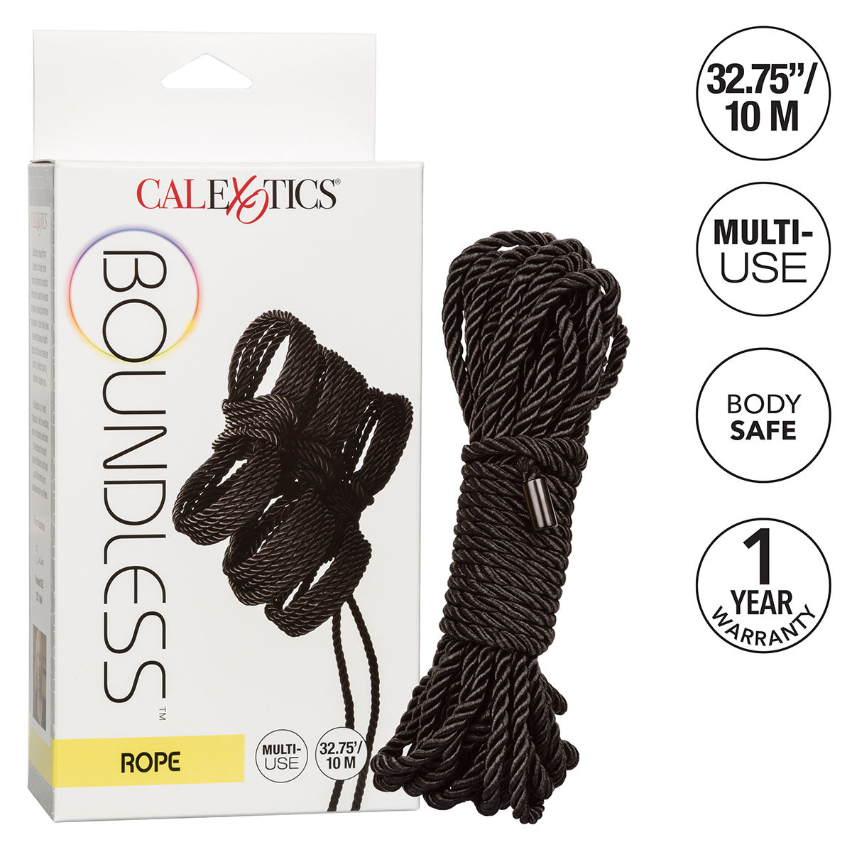 CalExotics® Boundless Rope – Black – 10 Metres