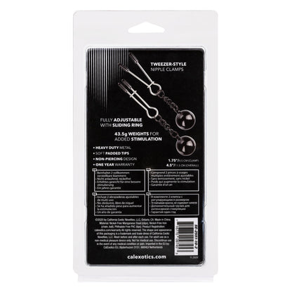CalExotics® Nipple Grips – Weighted Tweezer Nipple Clamps