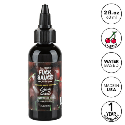 CalExotics® – Fuck Sauce – Water-Based Lubricant – Cherry - 2oz/60ml
