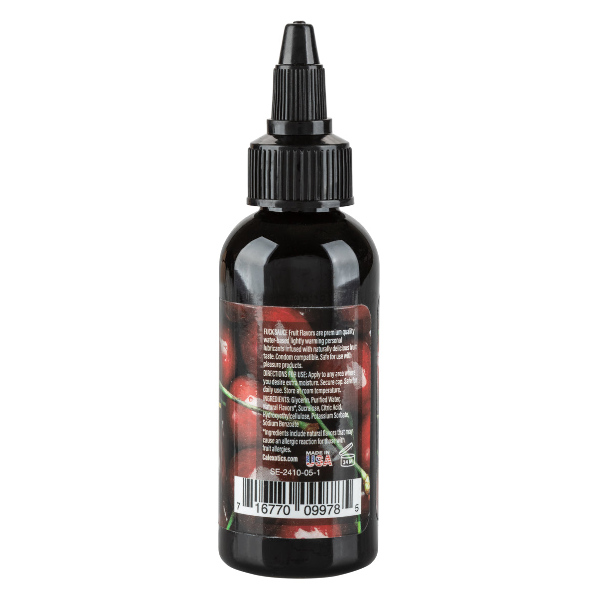 CalExotics® – Fuck Sauce – Water-Based Lubricant – Cherry - 2oz/60ml