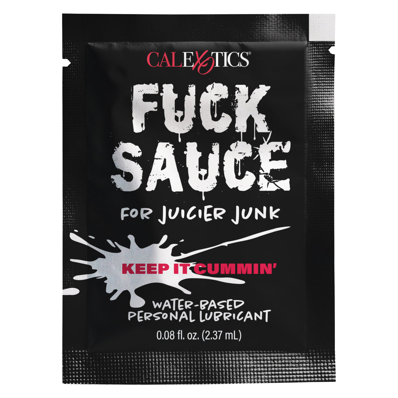 CalExotics® – Fuck Sauce – Water-Based Personal Lubricant – Sachet – 0.08 fl.oz/2.37ml