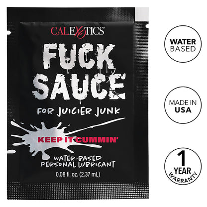 CalExotics® – Fuck Sauce – Water-Based Personal Lubricant – Sachet – 0.08 fl.oz/2.37ml