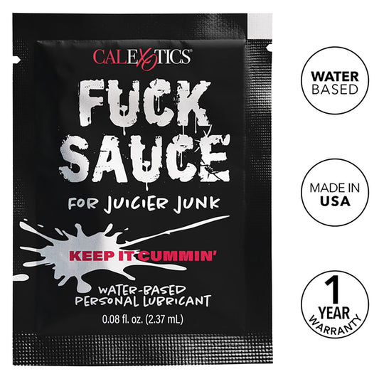 CalExotics® - Fuck Sauce - Water-Based Personal Lubricant - Sachet - 0.08 fl.oz/2.37ml
