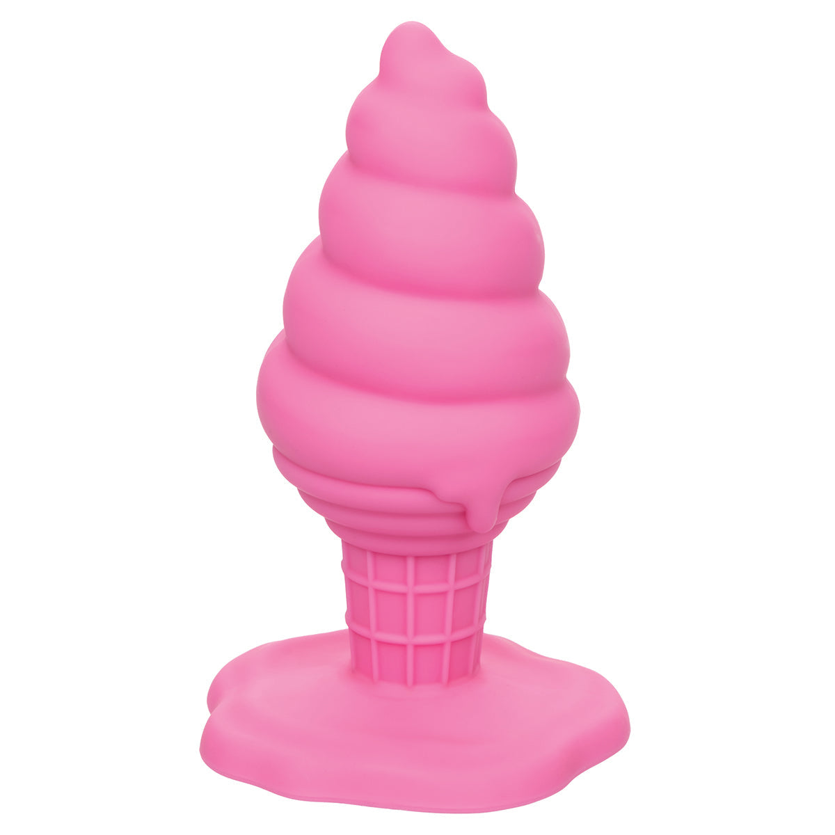CalExotics® – Naughty Bits – Yum Bum Ice Cream Cone - Silicone Butt Plug - Pink