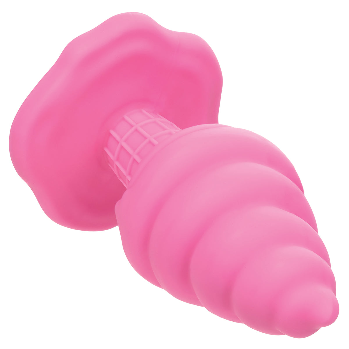 CalExotics® – Naughty Bits – Yum Bum Ice Cream Cone - Silicone Butt Plug - Pink