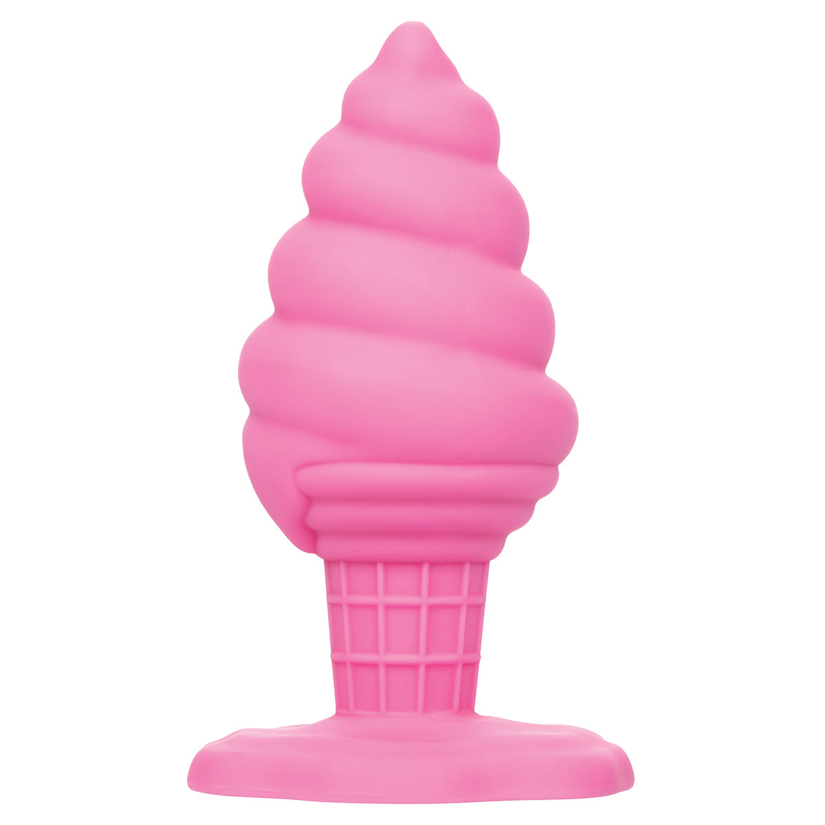 CalExotics® – Naughty Bits – Yum Bum Ice Cream Cone - Silicone Butt Plug - Pink