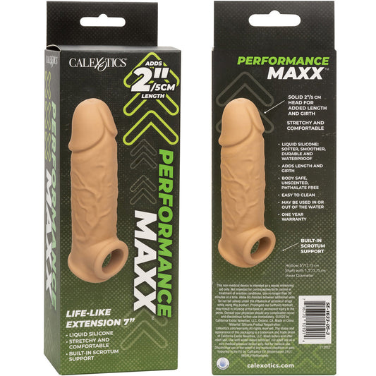 CalExotics® - Performance Maxx™ - Life-Like Penis Extension – 7” – Ivory