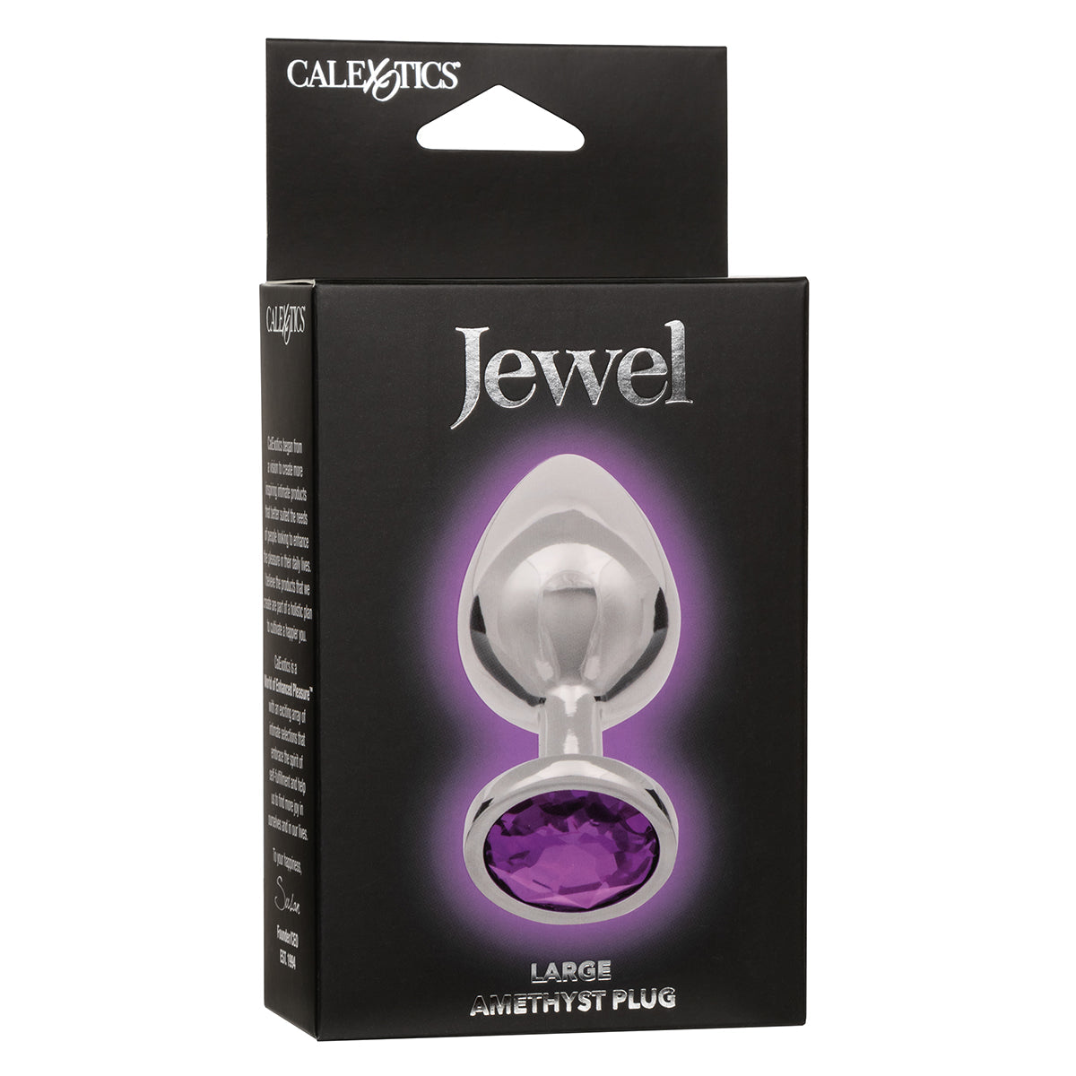 CalExotics® Jewel Large Amethyst Plug- Amethyst