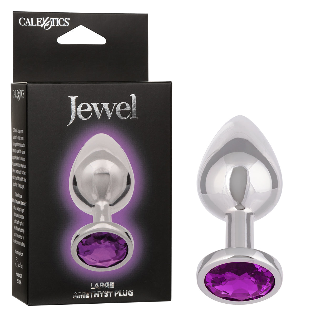 CalExotics® Jewel Large Amethyst Plug- Amethyst